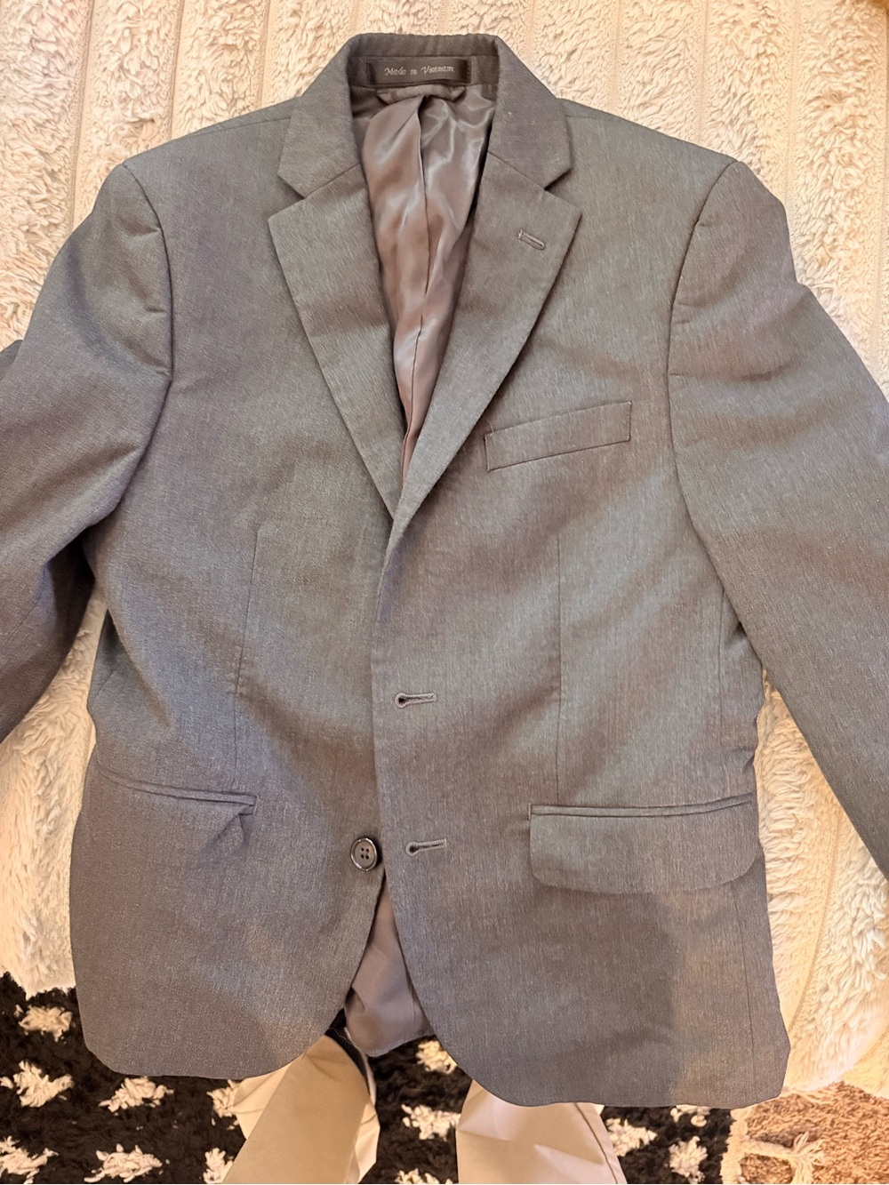 Lauren Ralph Lauren Men's Gray Two-Button Sport Coat